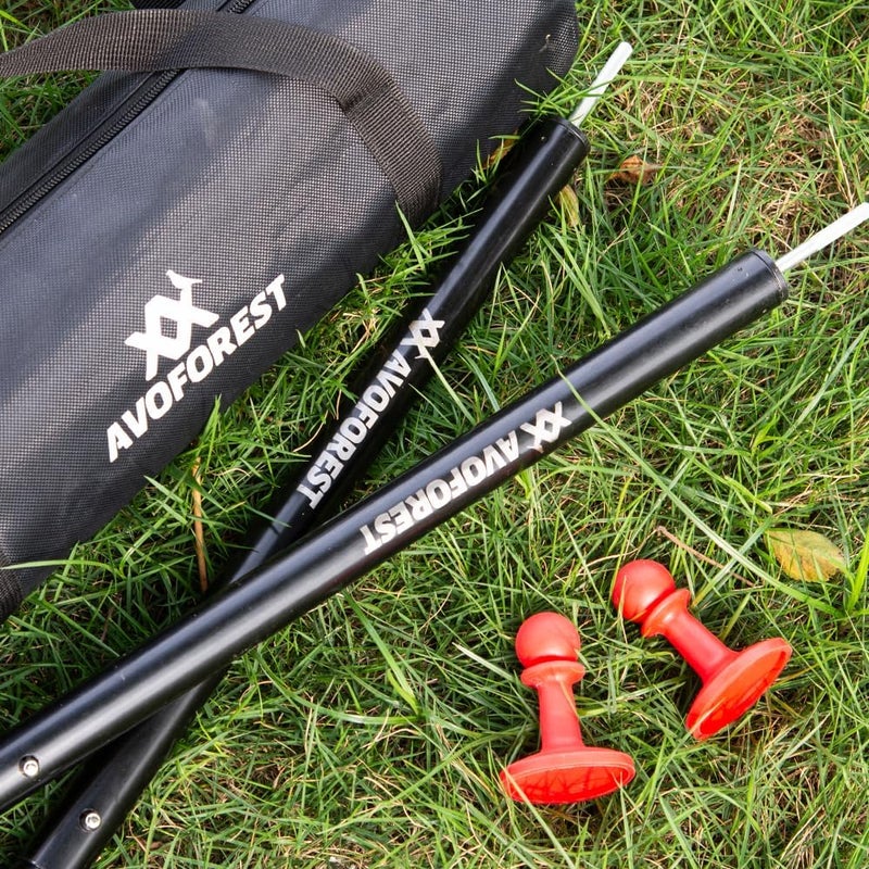 AVOFOREST Tent Poles for Tarp, Camping Tent Tarps Poles Adjustable Camping Accessories 90in Heavy Duty Poles Thicker Tent Pole with a Diameter of 0.98in for Backpacking Hiking Awning - Image 2